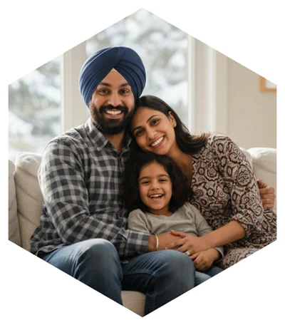 Family smiling together representing trusted insurance protection